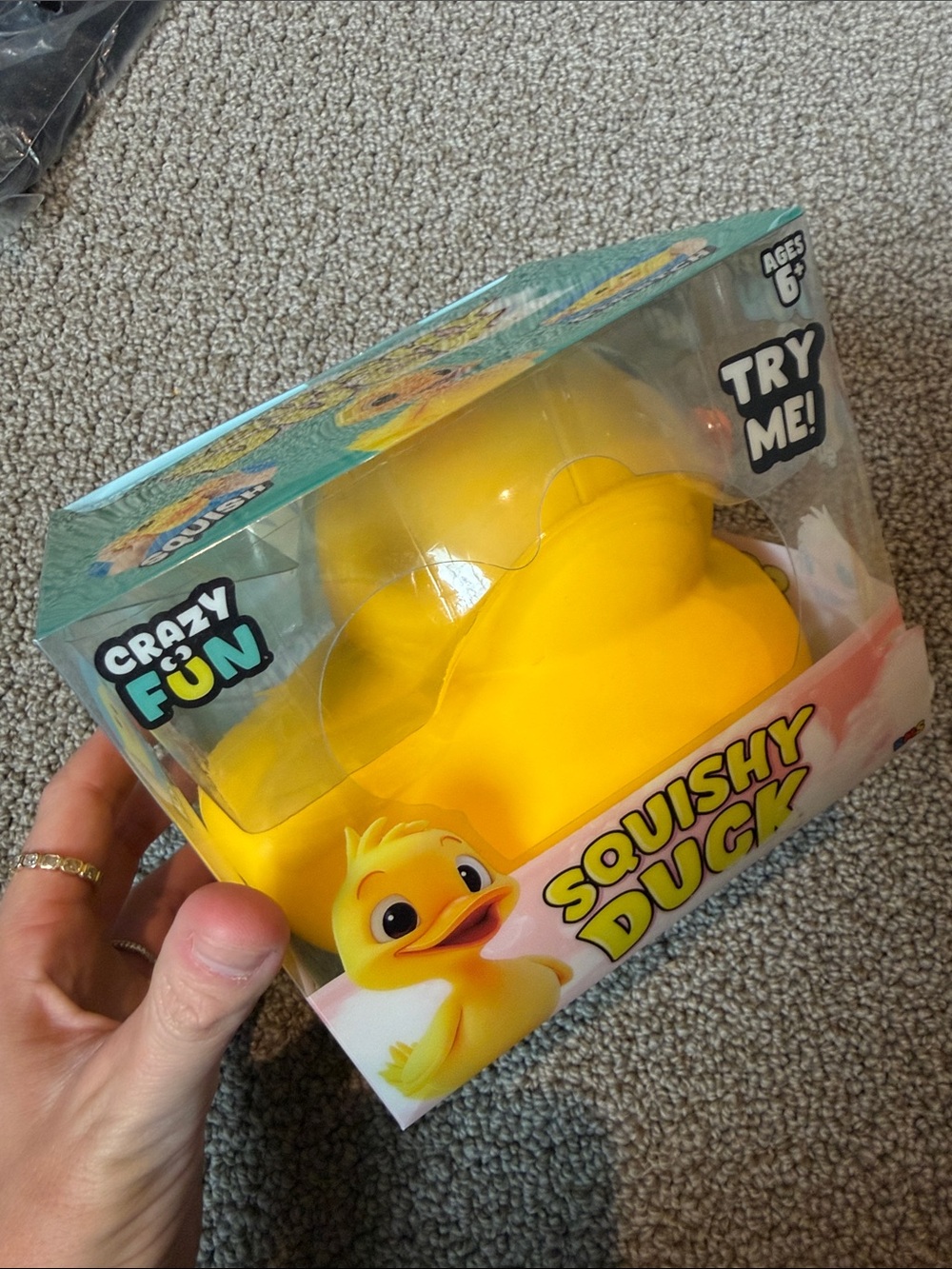 RMS Yellow Squishy Duck Toy - Soft Squeeze RARE